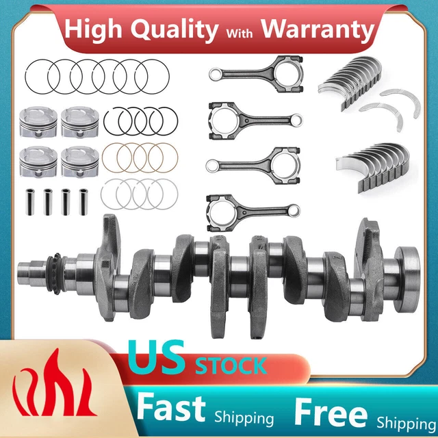 Engine Rebuild Kit Crankshaft Bearing Piston for Hyundai Accent Kia Soul 1.6L