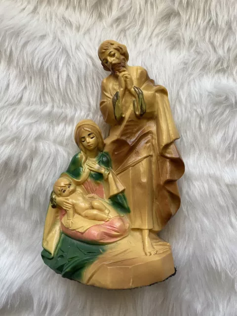 Roman Fontanini Simonelli ? Italy 800 Depose Holy Family Vintage Figure 7" Tall