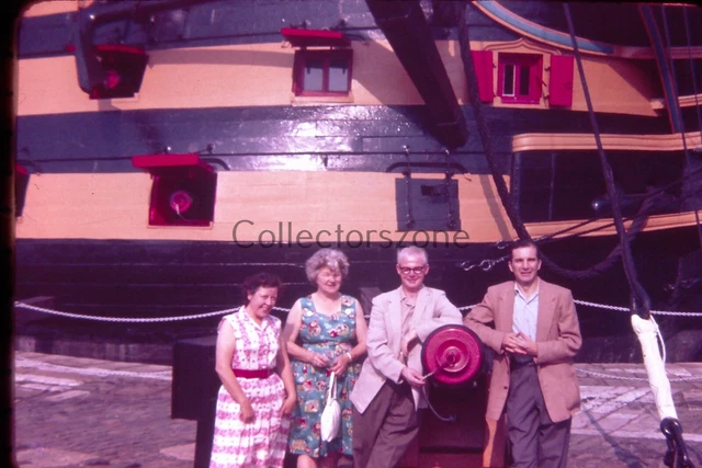 35MM Slide People At HMS Victory Portsmouth 1970's AGFA