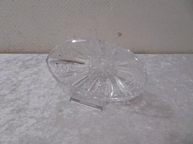 Vidrio Prensado Diseño Cuenco Decorativo Vintage Vuelta Estrella 20CM