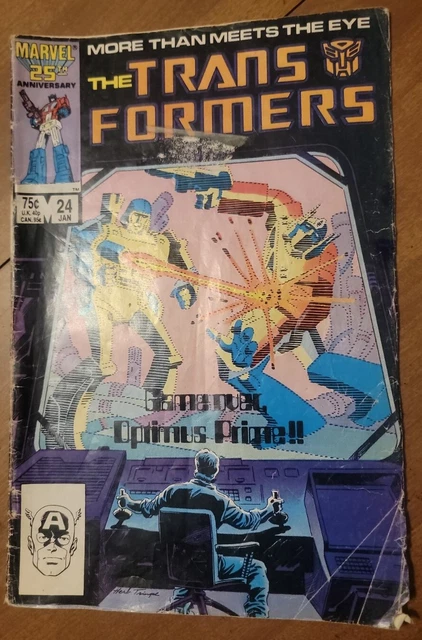 Transformers #24  Comic Book 1987 VG/FN Bob Budiansky Marvel Optimus Prime