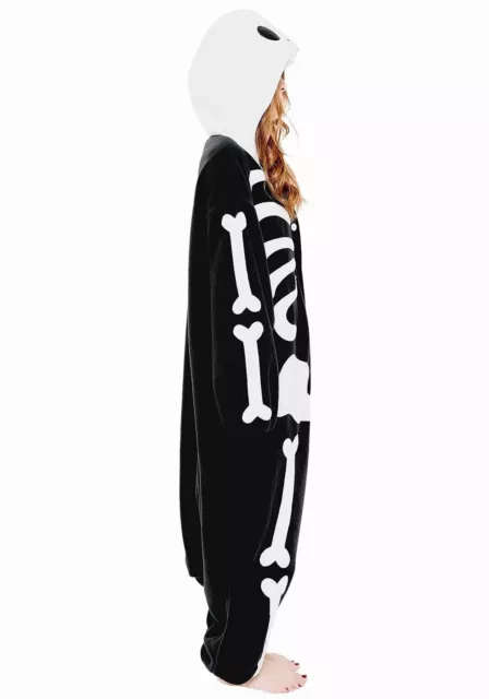 One Piece Skeleton Cosplay Costume - Unisex Pajamas SIZE: YOUTH (4.10' - 5.4') 3