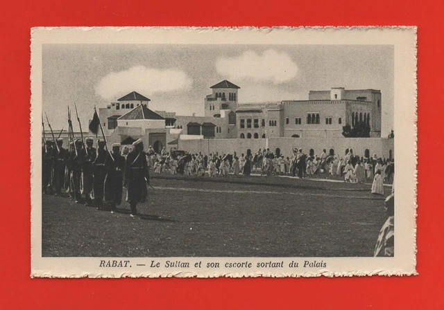 Maroc - RABAT - Le Sultan et son escorte sortant du Palais   (K7454)