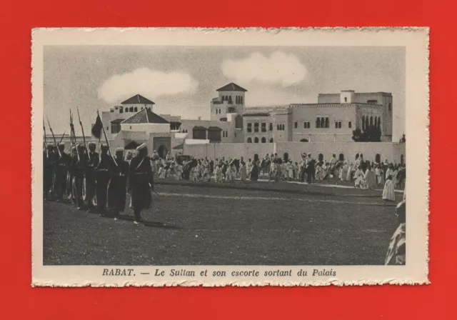 Morocco - RABAT - The Sultan and his escort leaving the Palace (K7454)