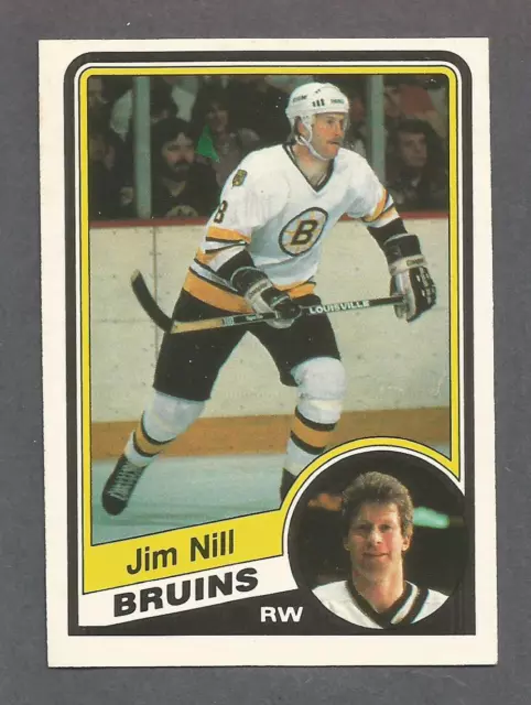 1984-85 OPC O-Pee-Chee Hockey Jim Nill #11 Boston Bruins NM/MT