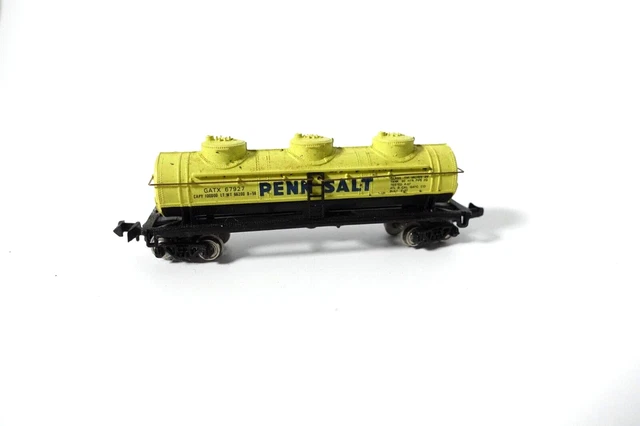Bachmann N Scale Gauge Penn Salt 3 Dome Tanker Car GATX 67927