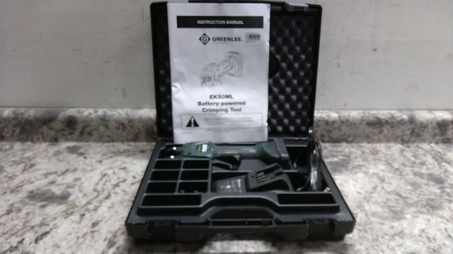 Greenlee EK50ML12011 10.8V Li-Ion 1.5 Ton Crimping Force Cordless Crimping Tool