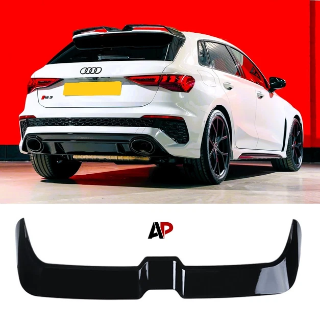 AUDI A3 S3 RS3 8Y Sportback 5 Door Gloss Black Rear Boot Spoiler RS3