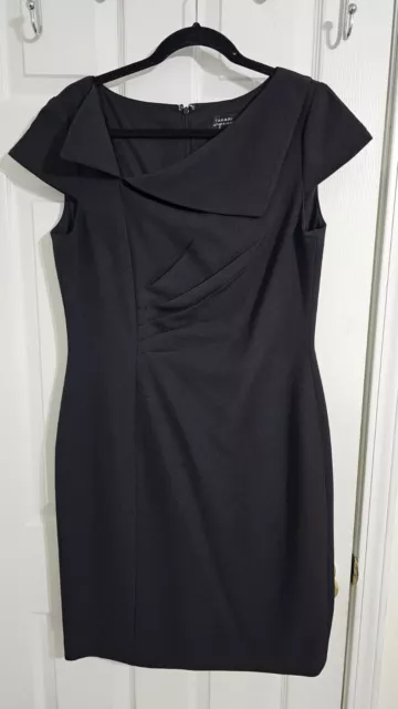 Tahari Arthur S Levine Women Shear Black Dress - Size 10