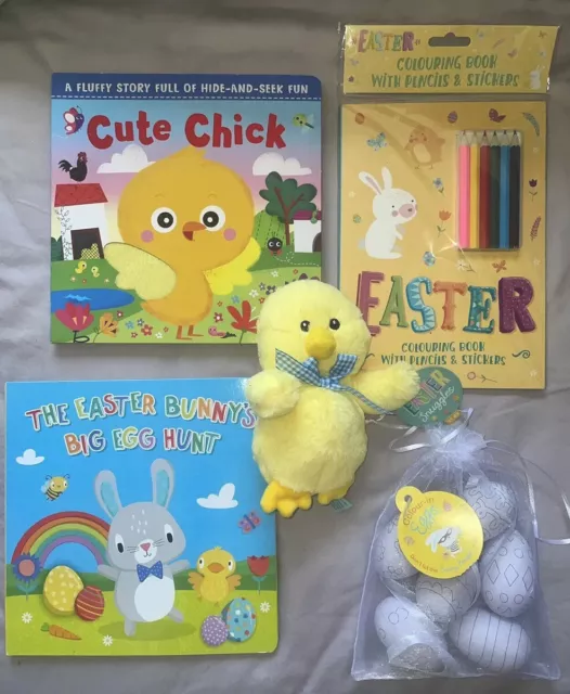 EASTER Kids BUNDLE Books Toys Arts Crafts Stories Pencils Stickers Eggs FREE P&P