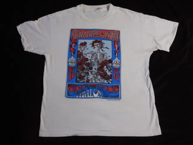 Vintage 90s Grateful Dead Single Stitch Avalon Ballroom Tee Shirt Size XL