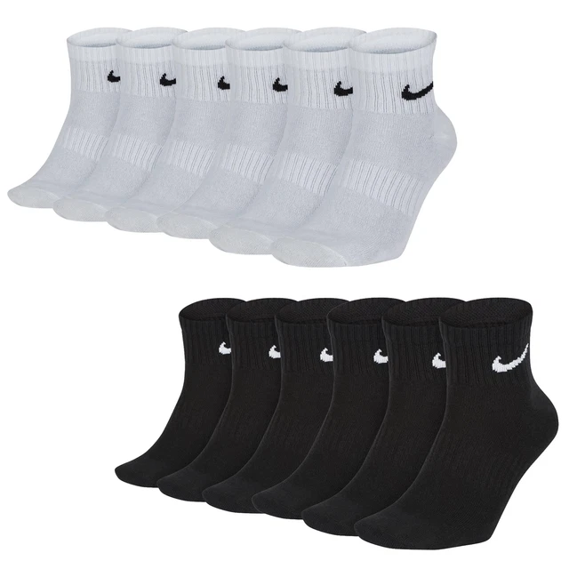 Nike Unisexe 6 Paire Chaussettes - Everyday Légers Quart Baskets Chaussettes