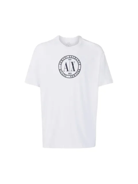 T-shirt a maniche corte Armani Exchange dal fit Regular, da Uomo colore Bianco.