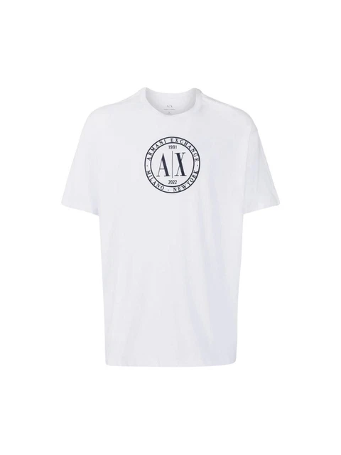 T-shirt a maniche corte Armani Exchange dal fit Regular, da Uomo colore Bianco.