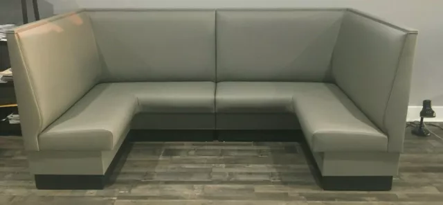 U Shaped corner bench- Restaurant style Upholstered booth-Made in US