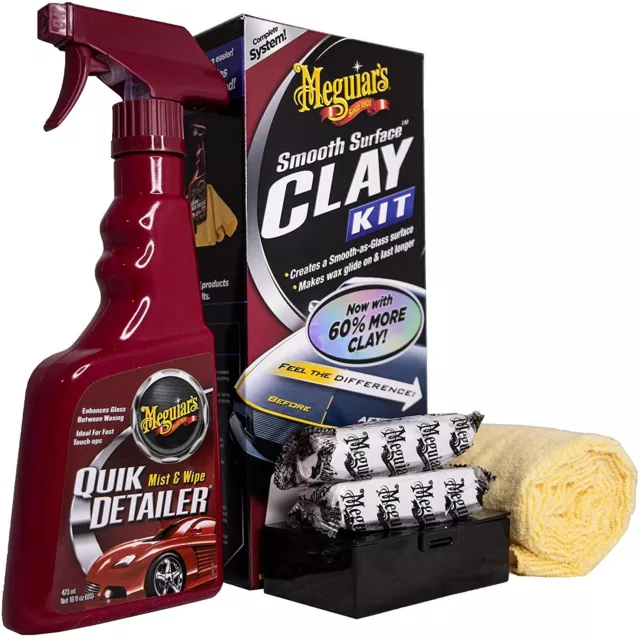 NEU 1x G1016 Meguiars Smooth Surface Clay Kit Autopflegeset 1 Set (€44,95/SET) 2