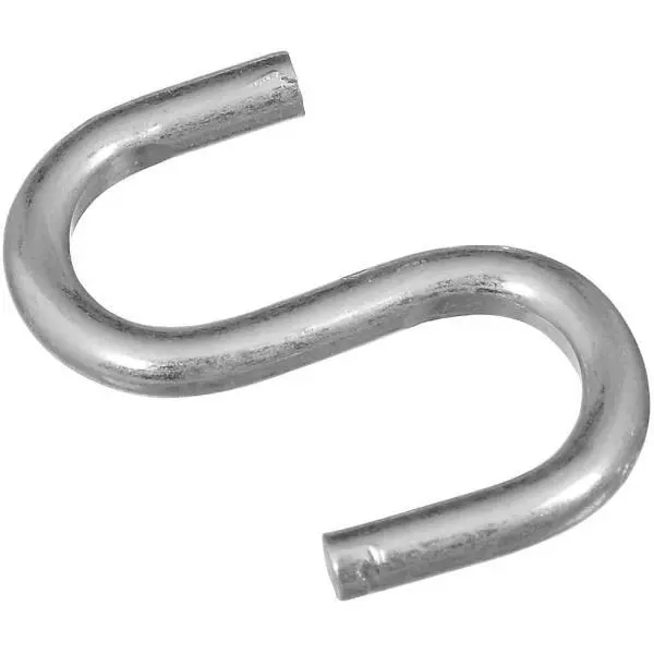 200 Pk Steel Zinc Plated 1" Heavy Open S Hook Holder Support N121566