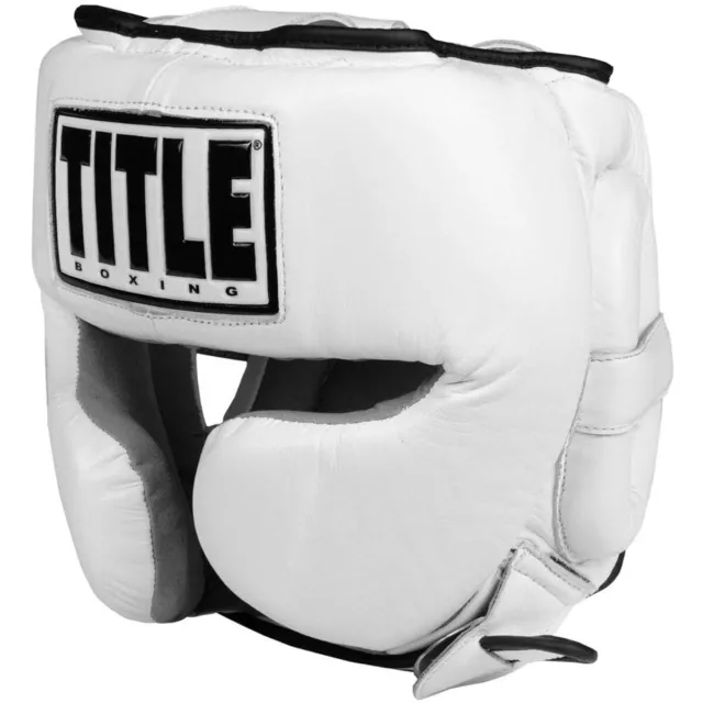 Title Boxing Leather Training Sparring Headgear