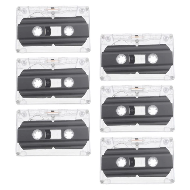 Lot De 6 Cassettes Audio Vierges Enregistrables - 60 Minutes Chaque - Pour Enregistreurs, Musique, Conférences