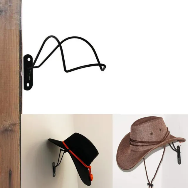 Wrought iron Cowboy Hat Storage Sunhat Holder Display Rack Dryer Stand Organizer
