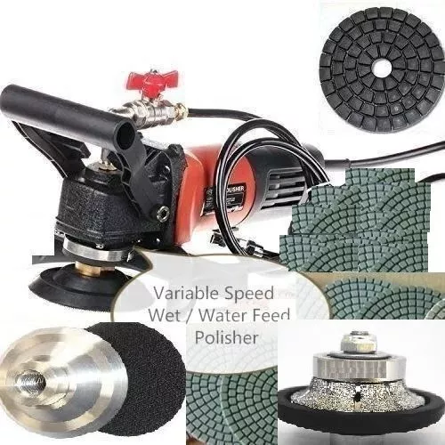 Wet Polisher Grinder 52 granite concrete marble buffer 3/16" bullnose profiler