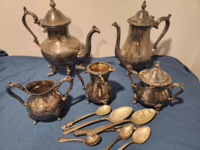 🥄Silver Plated Tea Set Serve wear Lot Countess International Silver/Birmingham.