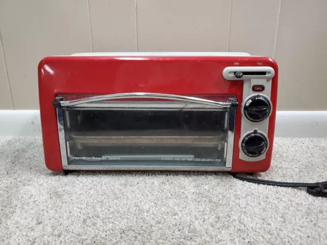 Hamilton Beach Toastation Toaster and Oven Red Model 22703H Type 030