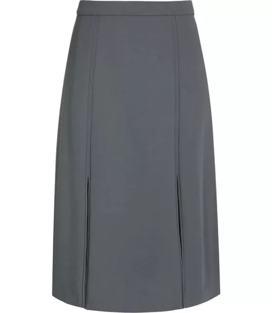 Reiss Ennis Kingfisher Slit Front Skirt Workwear Office Smart - Size 12 14 W30