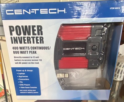 Cen-Tech 400 Watt Continuous/800 Watt Peak Modified Sine Wave Power Inverter