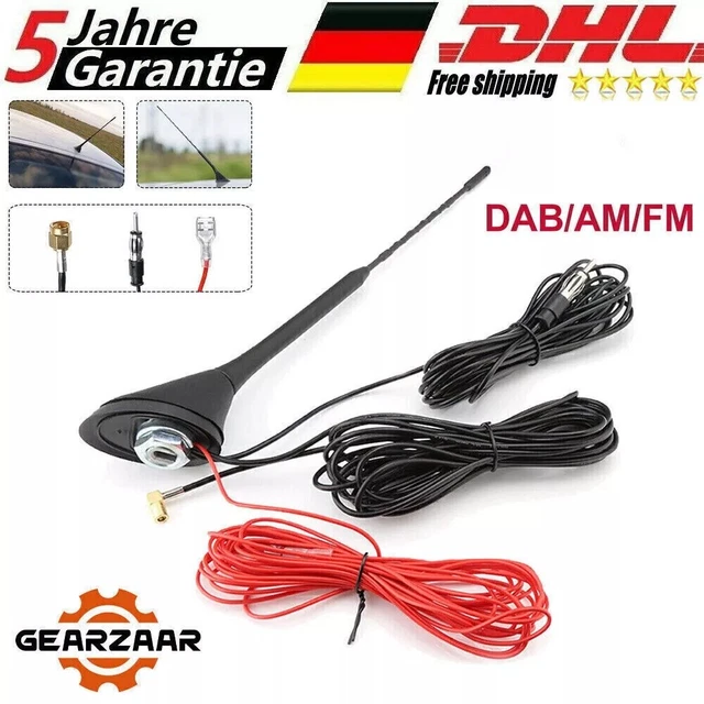 DAB ANTENNE AM FM Dachantenne DAB+ Autoantenne Verstärker SMB DIN Kombi ...