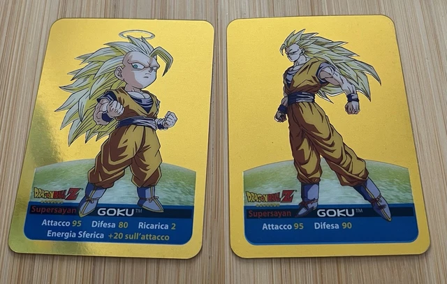Carte Laminée Goku Super Saiyan 3 - Dragon Ball Serie Oro Edibas 2006, Rare, En Italien