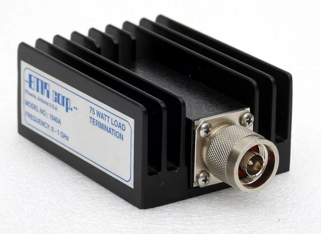 EMR CORP.Modello 1640A 75-WATT Carico Terminazione Vhf Uhf Rete Freq. 0-1 GHZ