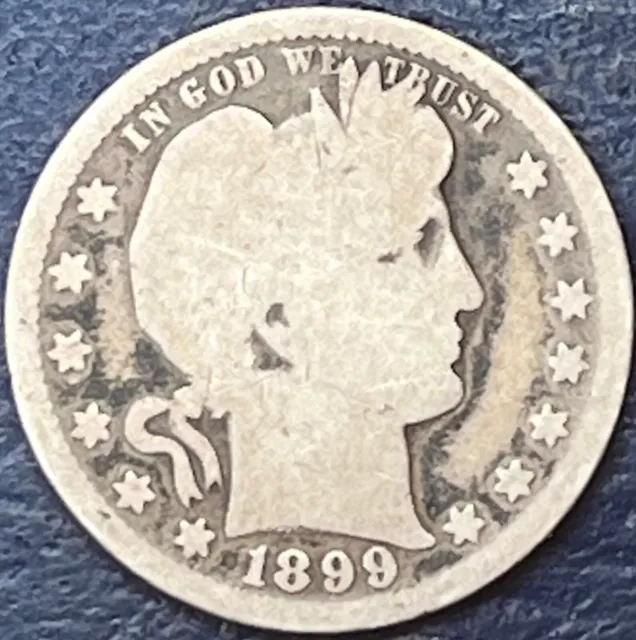 1899 Barber Quarter Well Circulated 0221-15