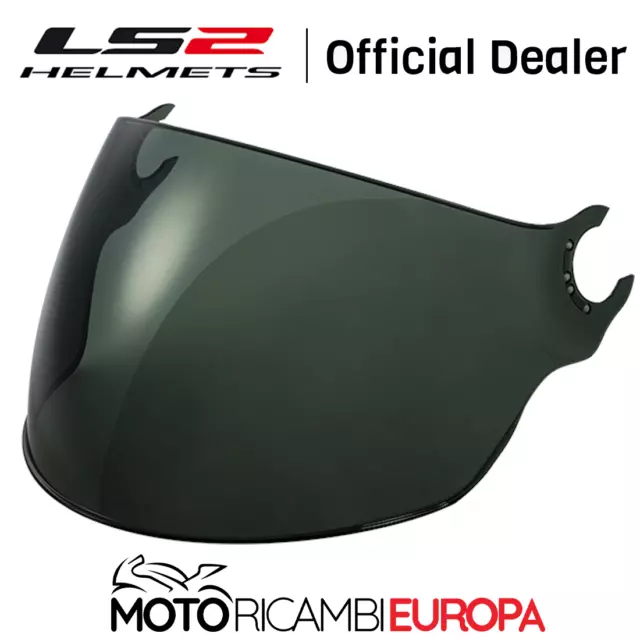 Visiera Lunga Visor Tinted Long Per Casco Ls2 Airflow Fume' Of562