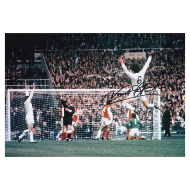 Norman Hunter Signed Leeds United Photo Leeds Autograph