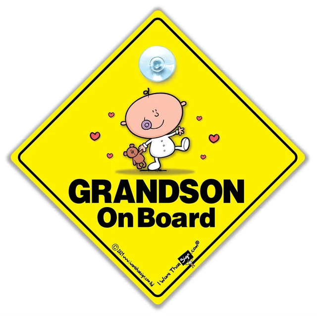 Enkel an Bord Autoschild, Enkel an Bord, Baby an Bord Schild, Enkel...