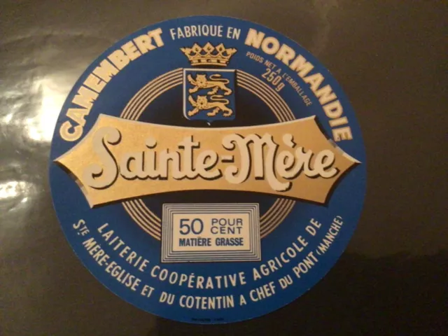 Etiquette Fromage Camembert Neuve Isigny Sainte Mère