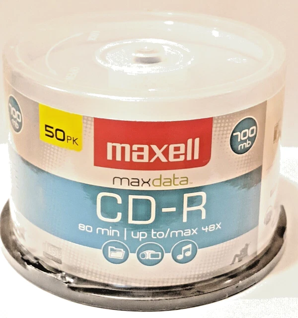 Cd Burner Maxell CD-R Music Spindle – 50-Pack Blank Audio