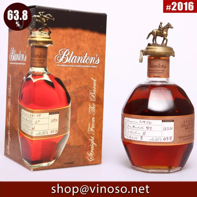 Blantons Straight from the Barrel #2016 B-No. 80 Straight Bourbon Whiskey 63,8%