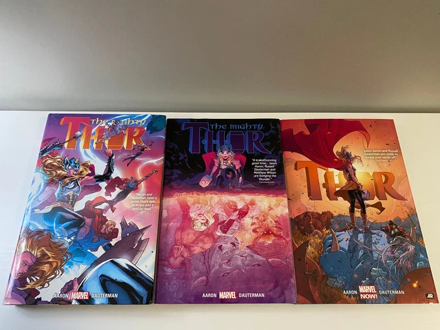 The Mighty Thor HC 1-3 **1st PRINT**2016 Complete Aaron Dauterman Marvel OOP 