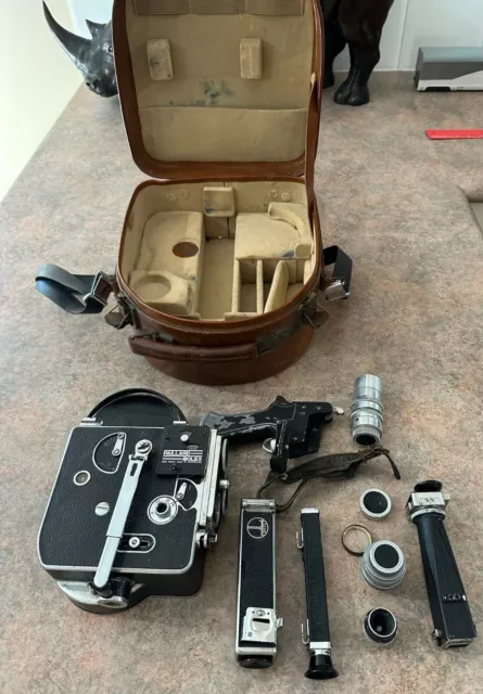 Vintage Paillard Bolex  Camera and Case With Lots Of Accessories