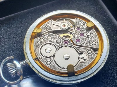 H C ABBOTT & Bro Birmingham in Alabama LEVA Svizzero Movimento Orologio da taschino C243 