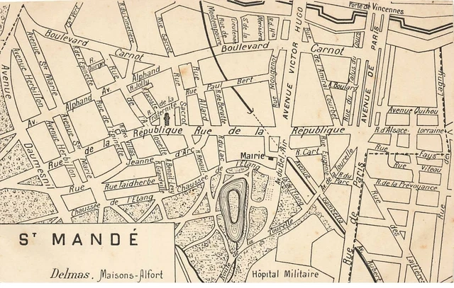 94 Saint Mande #As38709 Plan De La Ville Par Delmas Maisons Alfort