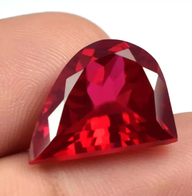 AAA Natural Flawless Mozambique Blood Red Ruby Fancy Cut Loose Gemstone 16.45 Ct