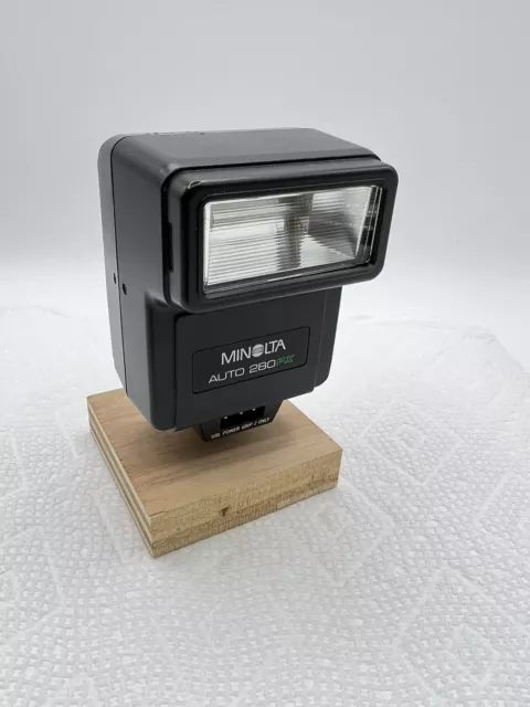 Minolta Auto Electroflash 280PX Shoe Mount for X700 X570 X370 XG Cameras Works.