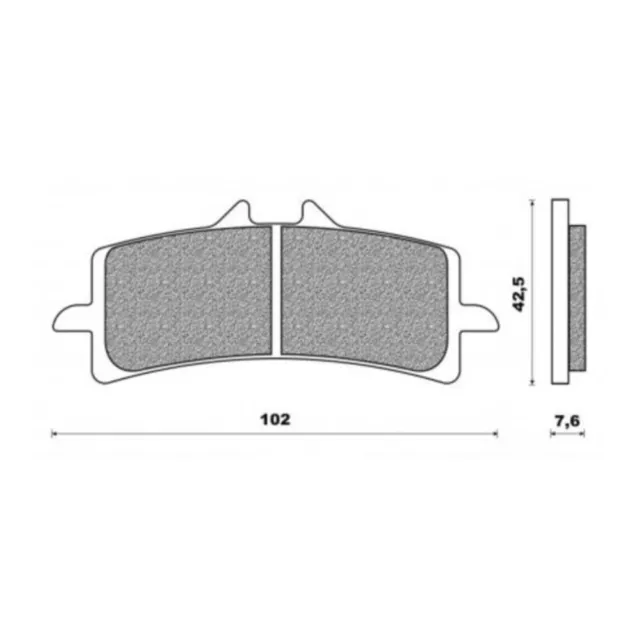 Front Brake Pads Touring Sintered for Aprilia RSV4 1000 Factory 2009 to 2010