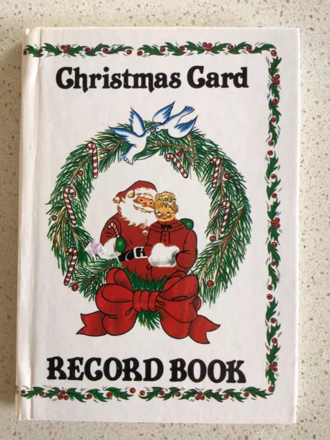 VINTAGE COLLECTABLE  CHRISTMAS CARDS RECORD BOOK New & Unused