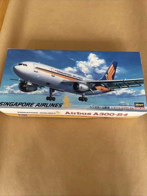 RARE HASEGAWA SINGAPORE Airlines Airbus A300-B4 Plastic