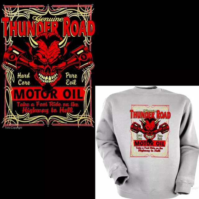 Tuning Sweatshirt Werkstatt Hot Rod Rockabilly Kustom v8 Garage Speed Shop *1238