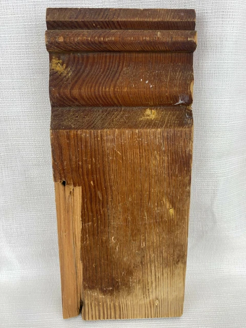 Antique Plinth Blocks Door Trim Molding Block Architectural Salvage Vintage #3